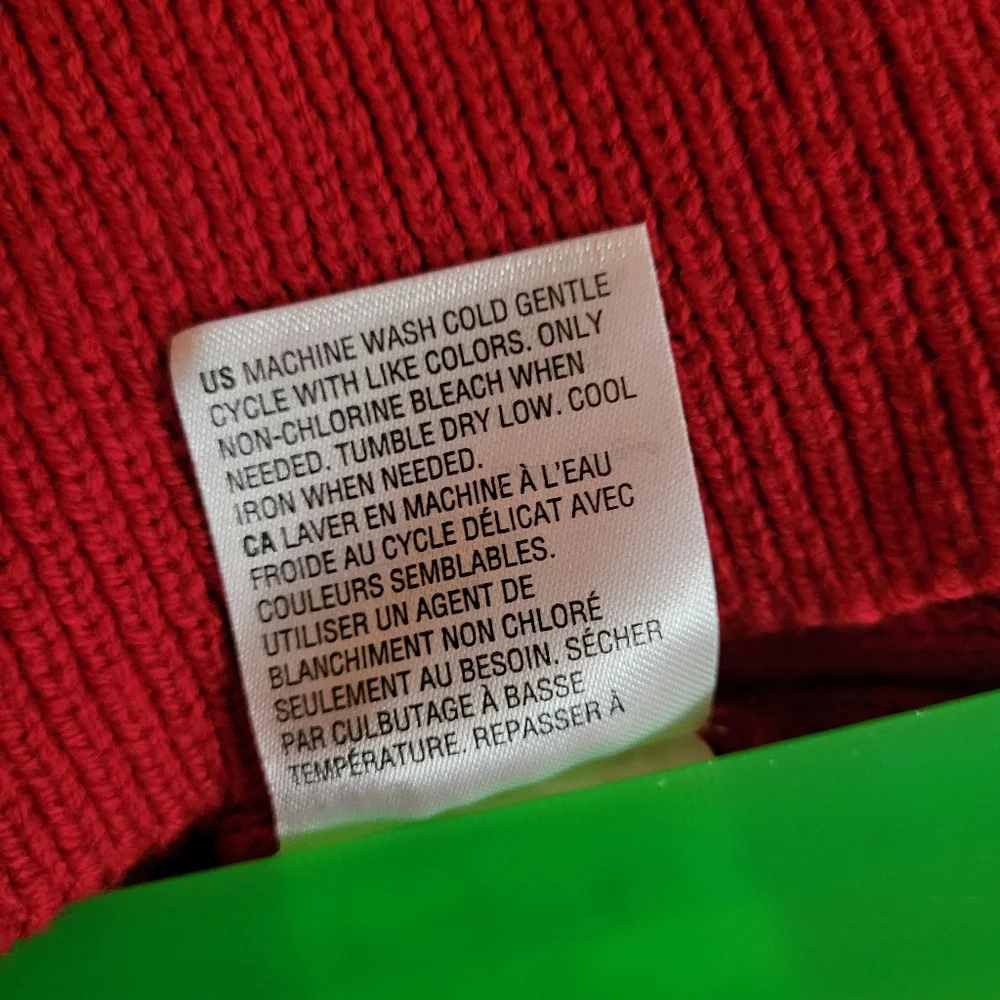 Karen Scott Cable Knit Sweater red XL - Picture 6 of 9